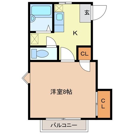 フレグランスハイコムＡの物件間取画像